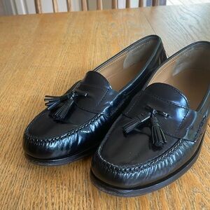 Men's Cole Haan Pinch Tassel Leather Slip On Loafers Black 12D